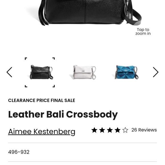 Aimee Kestenberg Blue Geometric Crossbody Bag - Picture 2 of 14